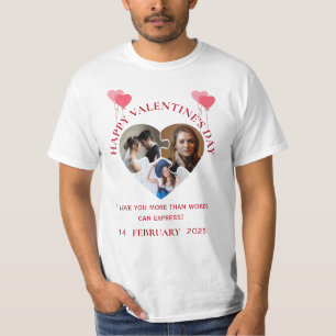 Simple Valentine Day Photos in Love T-Shirt
