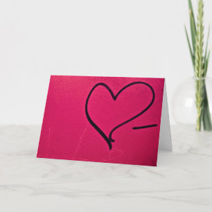 Simple Valentine's Day Heart Holiday Card