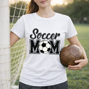Simple Varsity Soccer Mum Style T-Shirt
