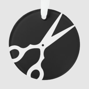 Simple Vector Scissors (Pick Your Own Color) Ornament