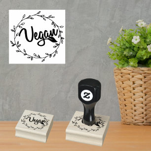 Simple Vegan   Rubber Stamp