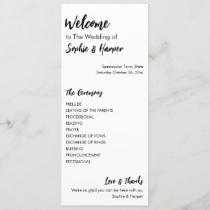 Simple, Versatile, Casual Black & White Programme