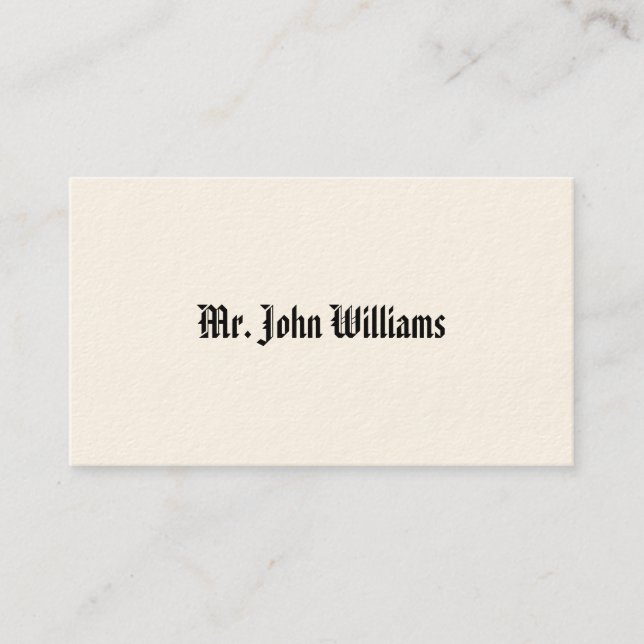 Simple Victorian Calling Cards (Front)