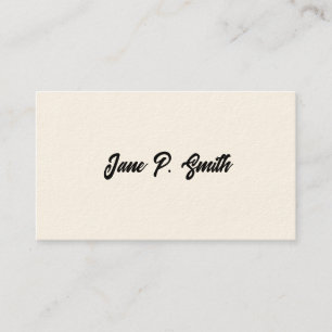 Simple Victorian Calling Cards