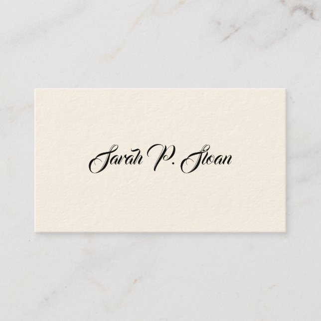 Simple Victorian Calling Cards (Front)