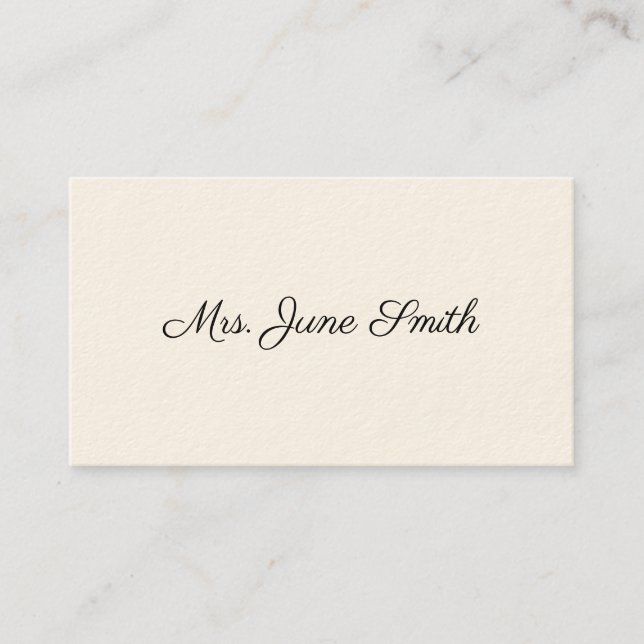 Simple Victorian Calling Cards (Front)