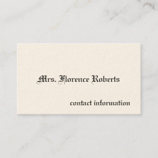 Simple Victorian Calling Cards