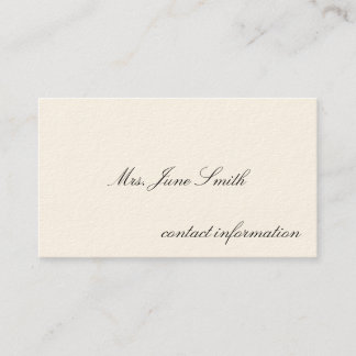 Simple Victorian Calling Cards