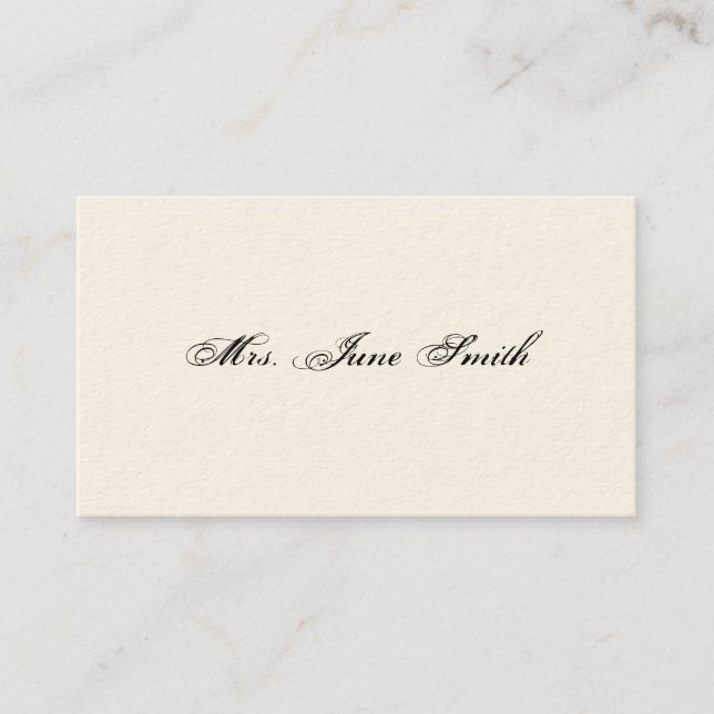 Simple Victorian Calling Cards (Front)