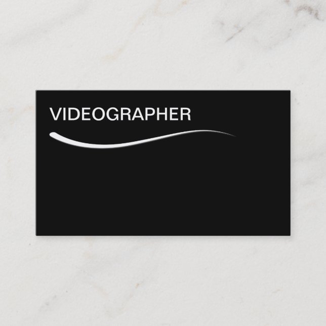Simple Video Business Cards (Front)
