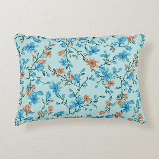 Simple Vintage: Floral Fabric Pattern Decorative Cushion