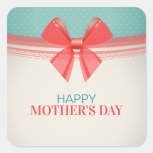 Simple Vintage Happy Mother's Day   Sticker