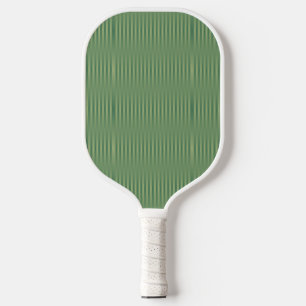 Simple Vintage Olive Sage Green Gradient Striped Pickleball Paddle
