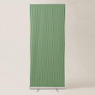 Simple Vintage Olive Sage Green Gradient Striped Retractable Banner