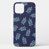 Simple vintage pattern. Dark blue background, blue
