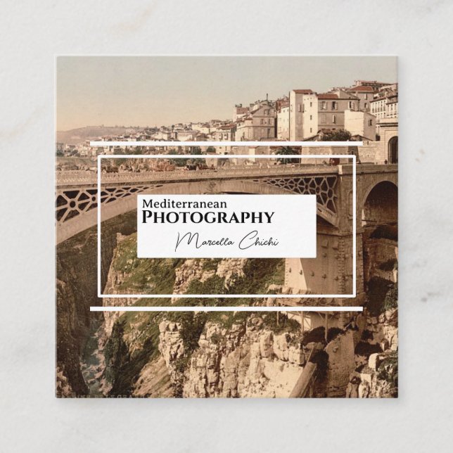 simple vintage photography Business Card (Front)