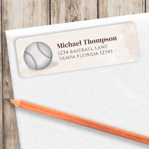 Simple Vintage Whimsical Baseball Minimalist