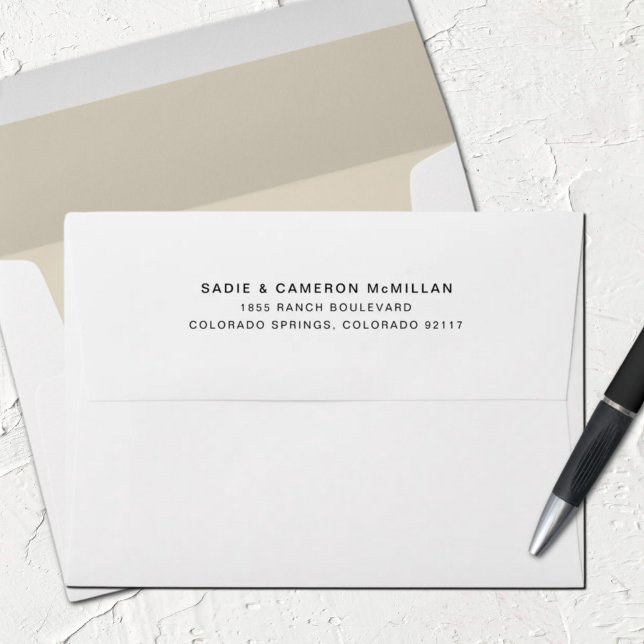 Simple Vintage White Address Lined Envelope (Creator Uploaded)