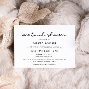 Simple Virtual Baby shower Invitation