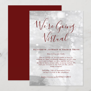 Simple Virtual Wedding Invitation