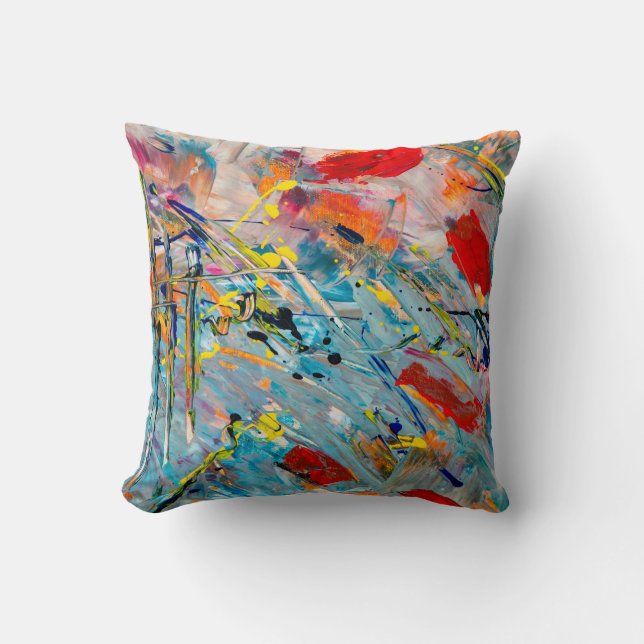 Simple Water Colour Pillow (Front)