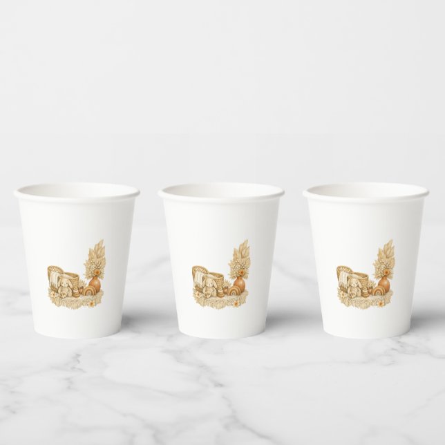 Simple Watercolor Boho Baby Shower Cups (Multi)