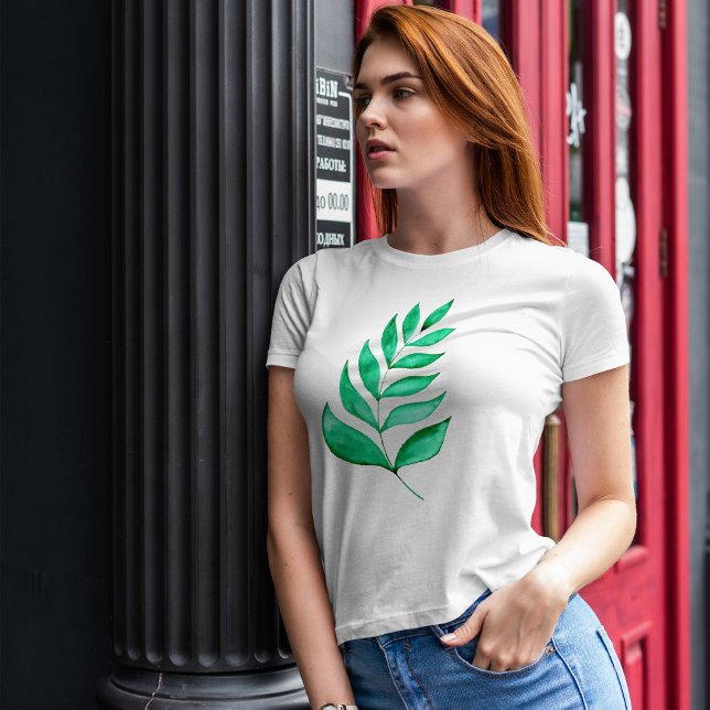 Simple watercolor branches - green T-Shirt (Creator Uploaded)