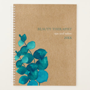 Simple Watercolor Eucalyptus Leaves Rustic  Planner