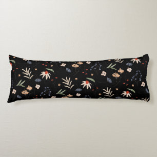Simple watercolor flowers 1 body cushion