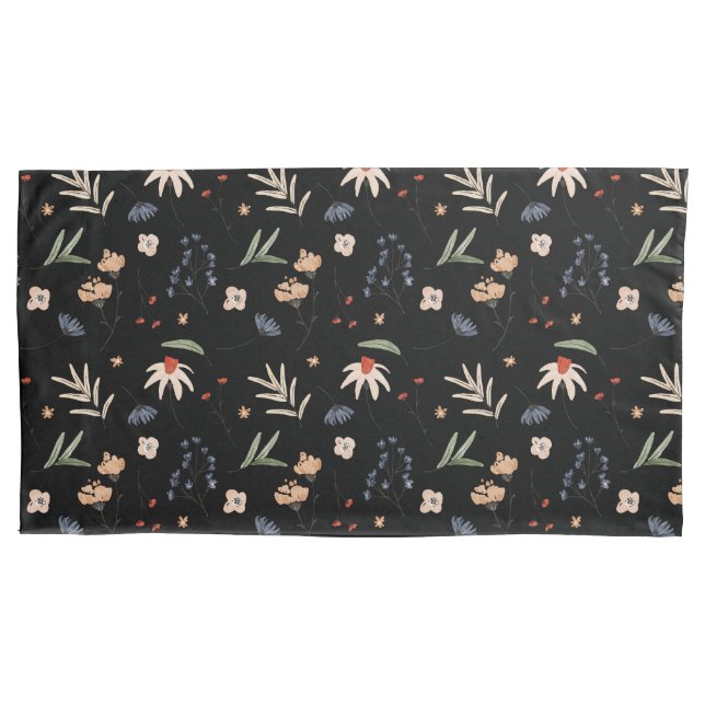 Simple watercolor flowers 1 pillowcase (Front)