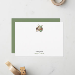 Simple Watercolor Garden Note Card