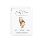 Simple Watercolor Winnie the Pooh Baby Shower