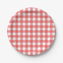 Simple watermelon gingham