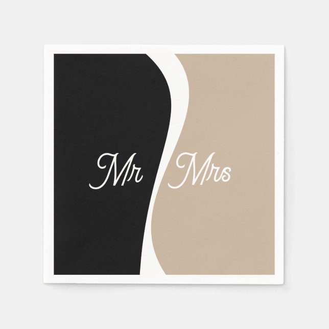 Simple Waves 2 -  Custom Napkins (Front)