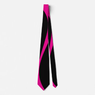 Simple Waves 2 in Magenta and Black Tie