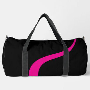 Simple Waves 3 in Magenta and Black Duffle Bag