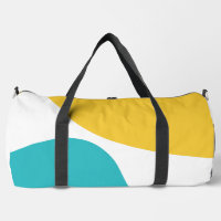 Simple Waves 4 - Turquoise and Yellow