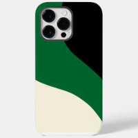 Simple Waves - Green, Cream and Black