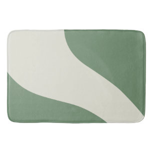 Simple Waves in Green Bath Mat