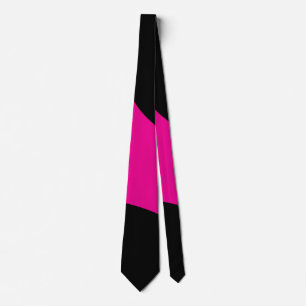 Simple Waves in Magenta and Black Tie