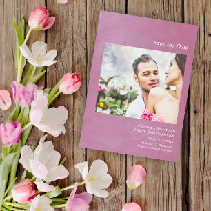 Simple Wedding Announcement Custom Photo