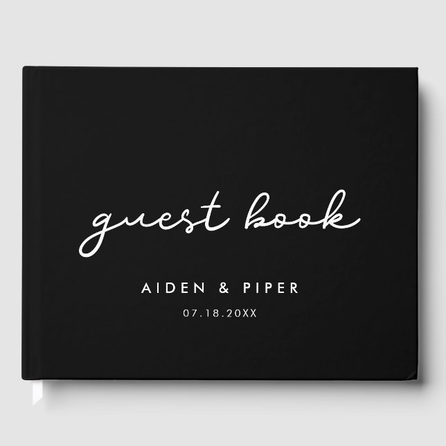 Simple wedding guest book (Front)