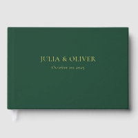 Simple Wedding Guest Book, Linen Wedding Guest  Fo
