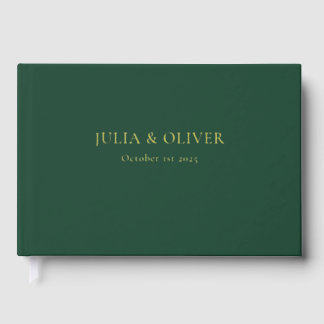 Simple Wedding Guest Book, Linen Wedding Guest Fo Guest Book