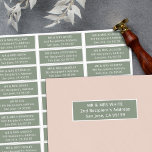 Simple wedding guests address 27 recipients labels<br><div class="desc">These easy-to-customise wedding guest address labels are perfect for your modern minimalist wedding stationery. These stickers can be used for thank-you notes,  save-the-dates,  invites,  and more. A different guest name and address may be printed on each of the 27 labels over an olive-grey contemporary background</div>