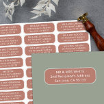 Simple wedding guests address 27 recipients labels<br><div class="desc">These easy-to-customise wedding guest address labels are perfect for your modern minimalist wedding stationery. These stickers can be used for thank-you notes,  save-the-dates,  invites,  and more. A different guest name and address may be printed on each of the 27 labels over an old rose contemporary background</div>