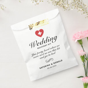 Simple Wedding Hangover Recovery Kit  Favour Bag