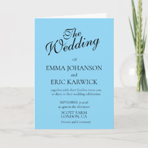 Simple Wedding Invitation