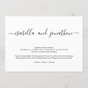 Simple Wedding Invitation