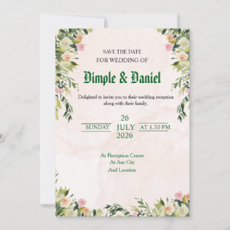 Simple Wedding Invitation
